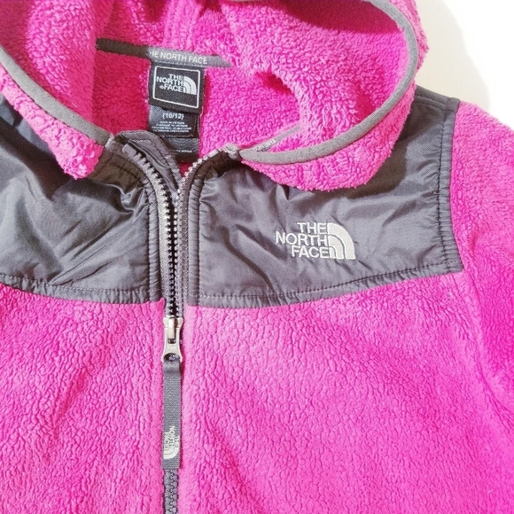 The North Face Kids Oso Fleece Zip Hood Jacket M 10/12 - Picture 7 of 11